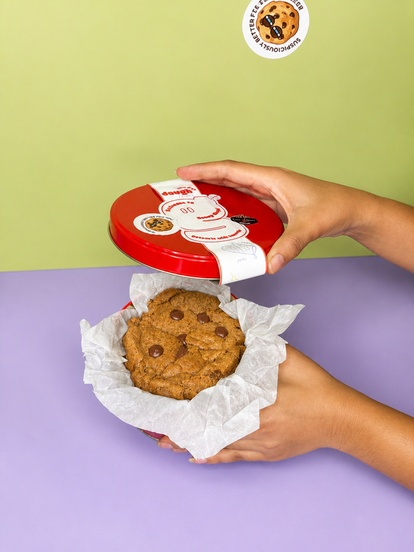 Chocolate Hazelnut Crunch Molten Cookie Tin